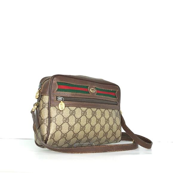 Gucci Ophidia GG Monogram Striped Supreme Small Crossbody Bag - Picture 6 of 15